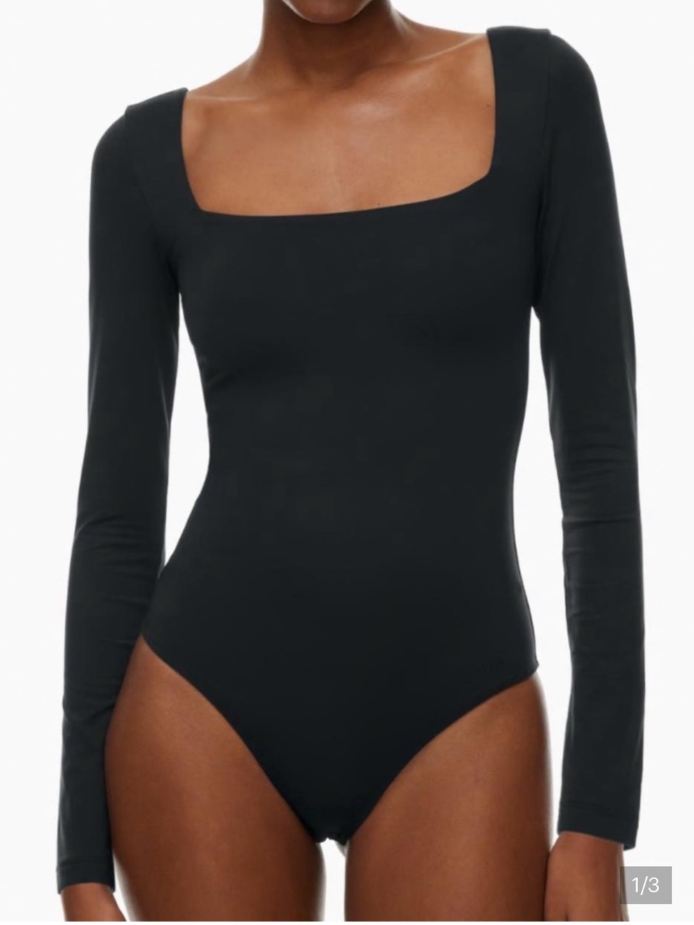 Aritzia Babaton Black Long-Sleeve Women’s Bodysuit